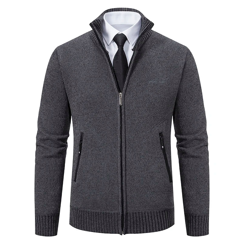 Heren business fleece wintervest met steekzakken