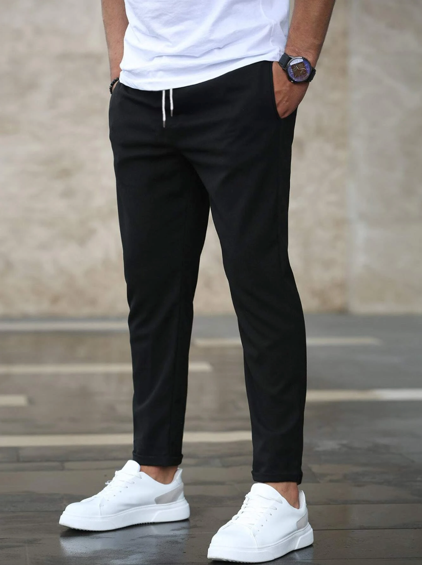 Heren stretch chino broek