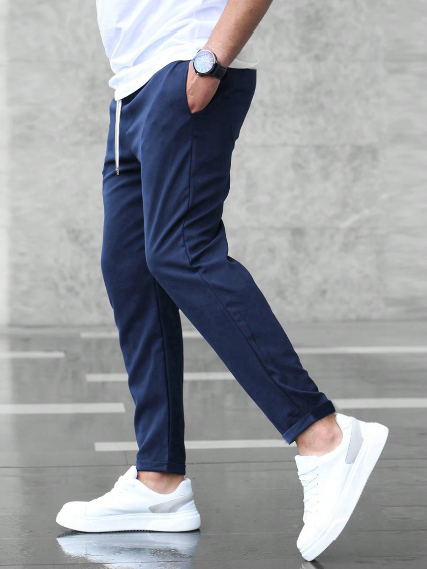 Heren stretch chino broek