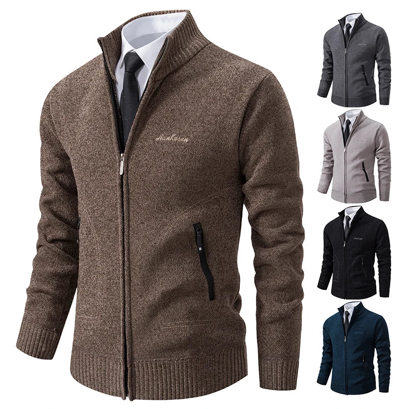 Heren business fleece wintervest met steekzakken