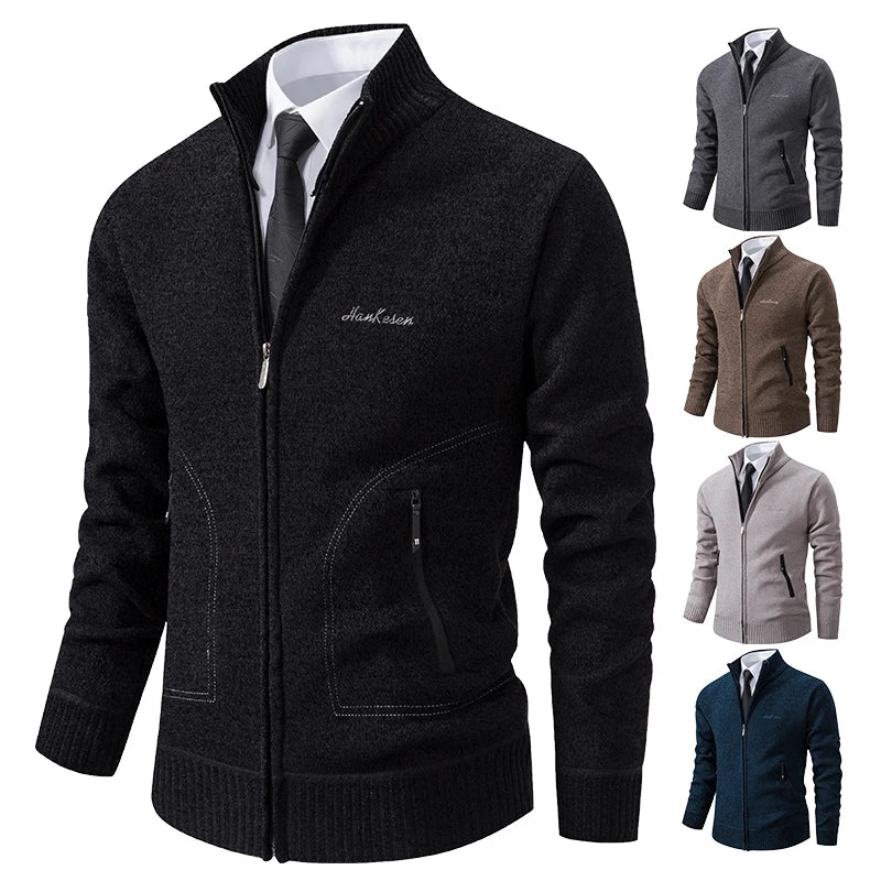 Heren business fleece wintervest met steekzakken