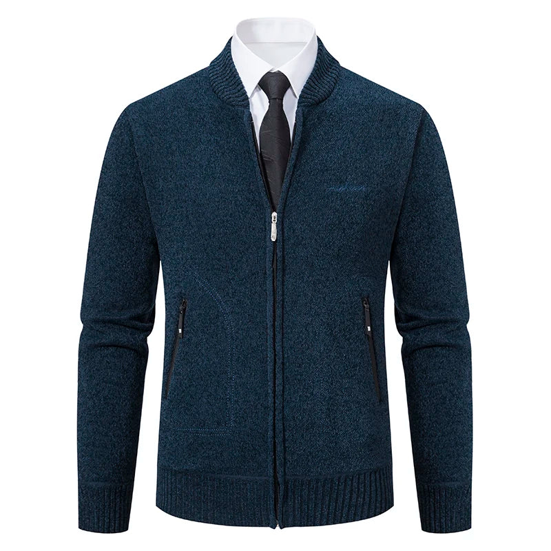 Heren business fleece wintervest met steekzakken