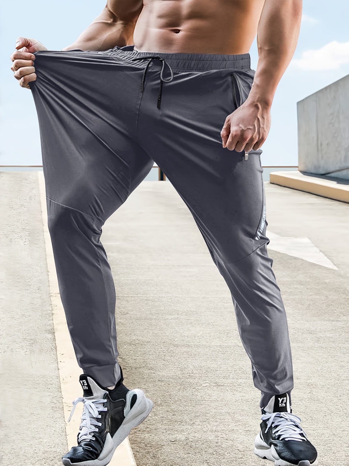 Heren joggingbroek met hoge stretch