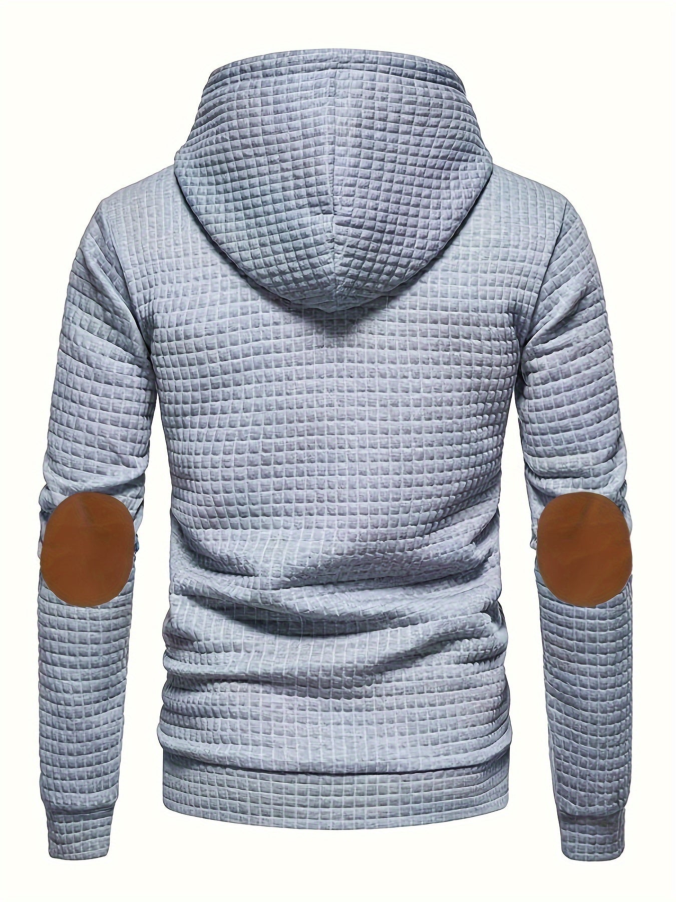 Heren hoodie met wafelpatroon