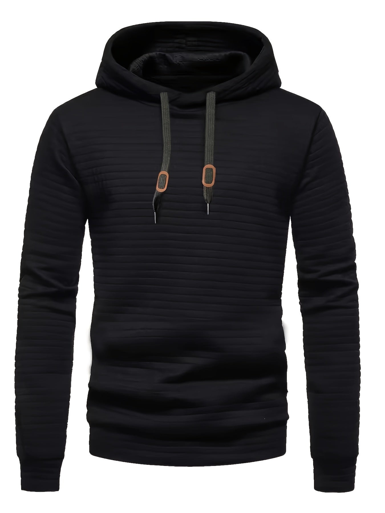 Heren hoodie met wafelpatroon