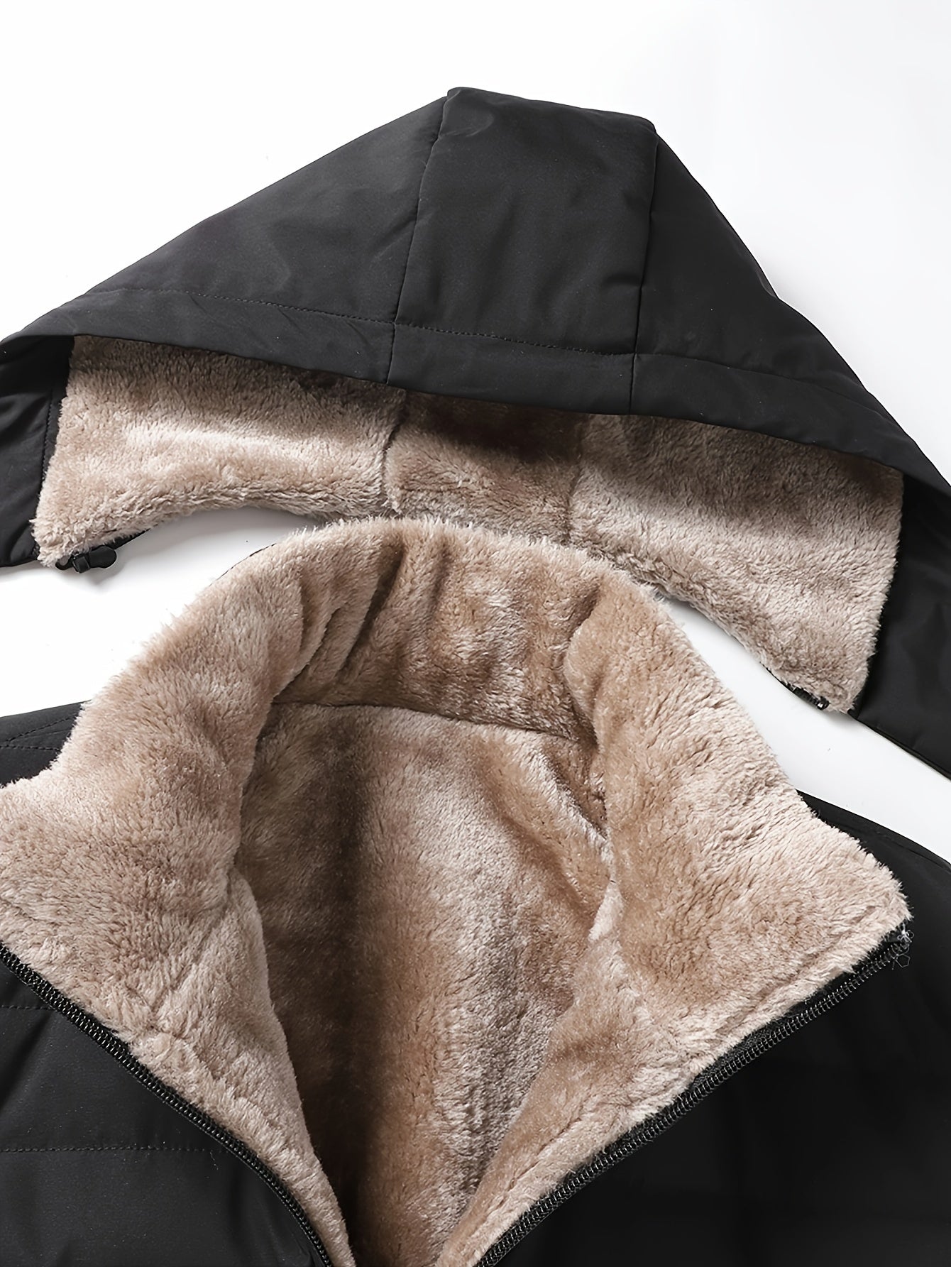 Heren winterjas met warme fleece binnenvoering