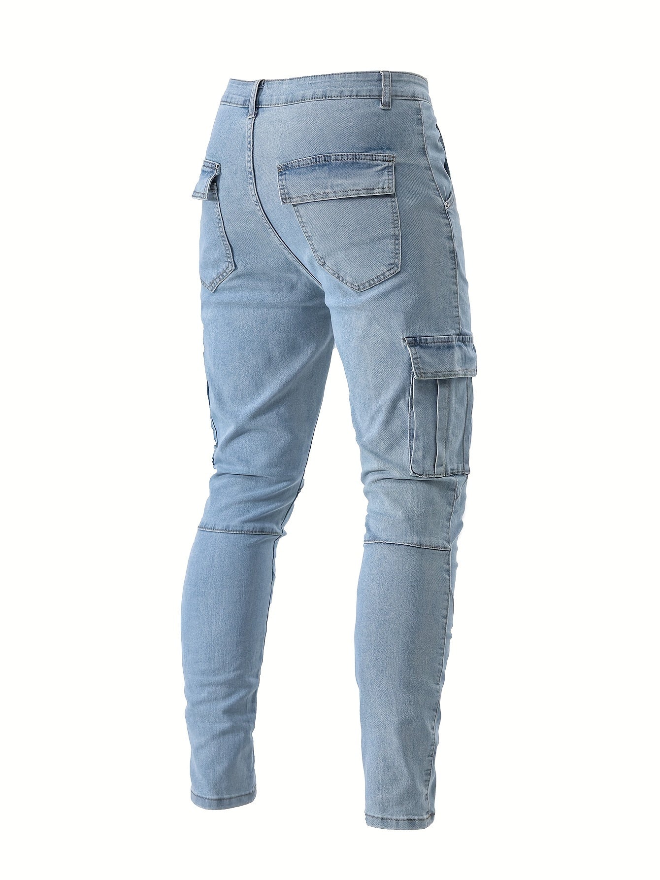 Heren cargo denim jeans met stretch