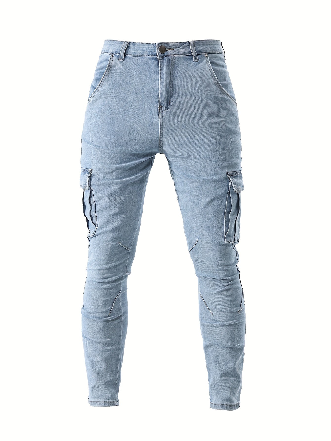 Heren cargo denim jeans met stretch