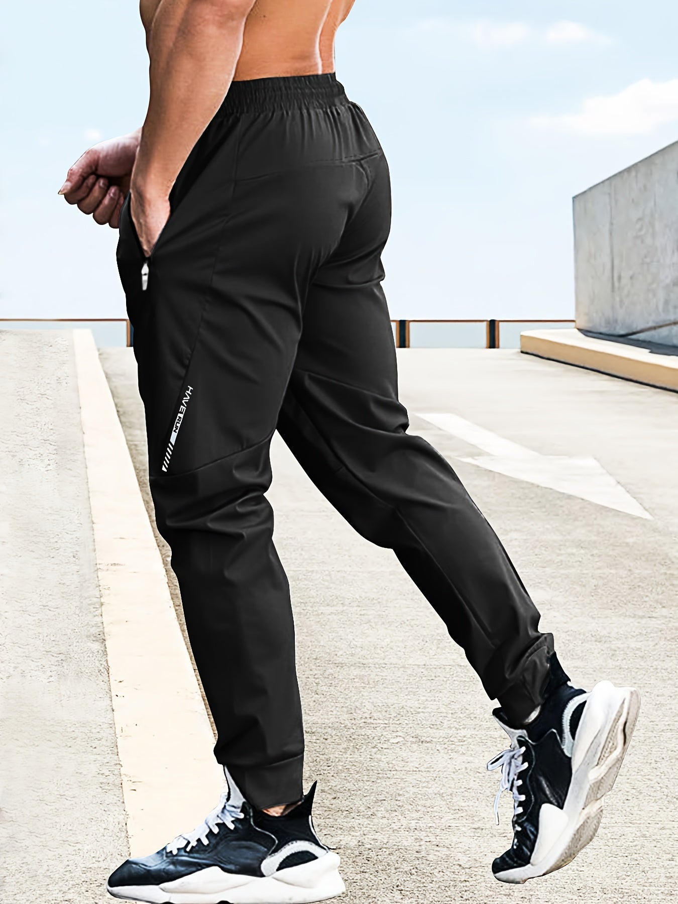 Heren joggingbroek met hoge stretch